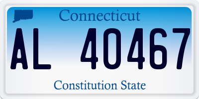 CT license plate AL40467