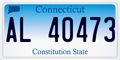 CT license plate AL40473