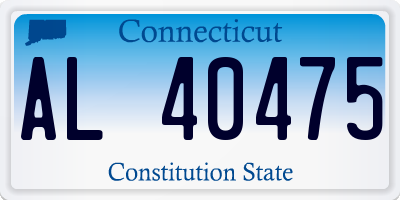 CT license plate AL40475