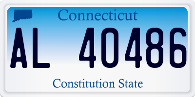 CT license plate AL40486