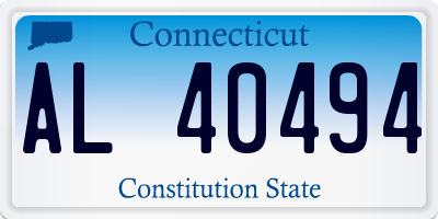 CT license plate AL40494