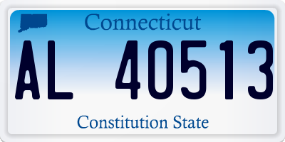 CT license plate AL40513