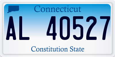 CT license plate AL40527