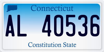 CT license plate AL40536