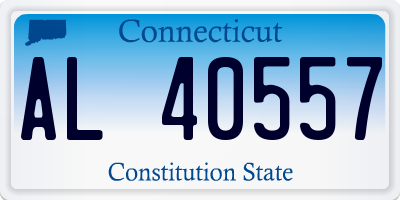CT license plate AL40557