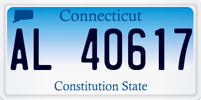 CT license plate AL40617