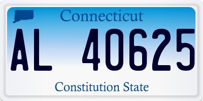 CT license plate AL40625