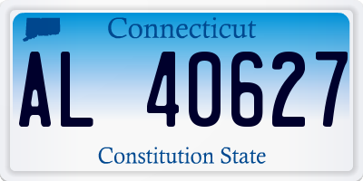 CT license plate AL40627
