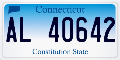 CT license plate AL40642