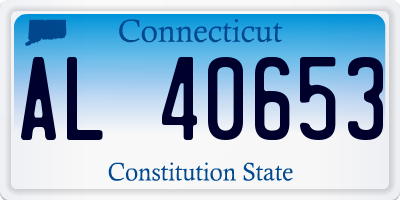 CT license plate AL40653