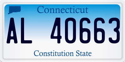 CT license plate AL40663