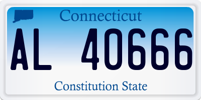 CT license plate AL40666