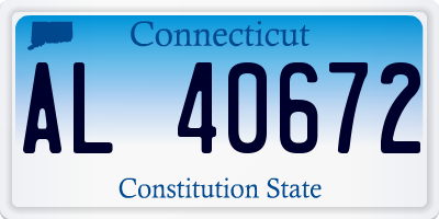 CT license plate AL40672