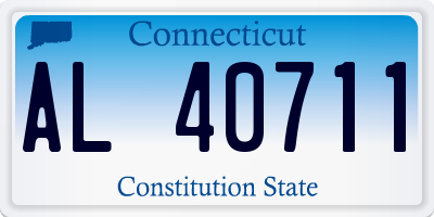 CT license plate AL40711