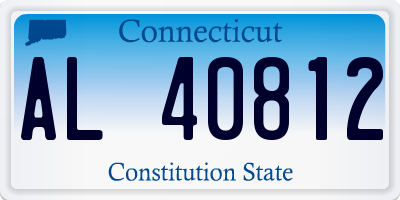 CT license plate AL40812