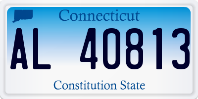 CT license plate AL40813
