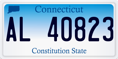 CT license plate AL40823