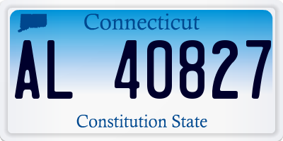 CT license plate AL40827