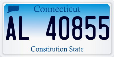 CT license plate AL40855