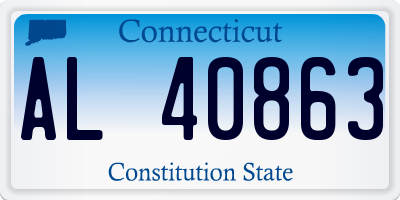 CT license plate AL40863