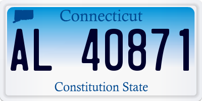CT license plate AL40871
