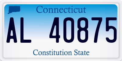 CT license plate AL40875