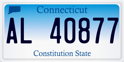 CT license plate AL40877