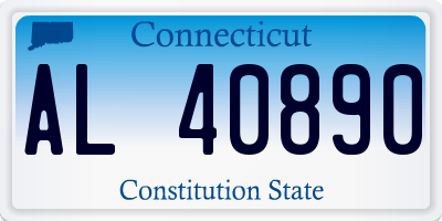 CT license plate AL40890