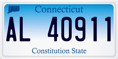 CT license plate AL40911
