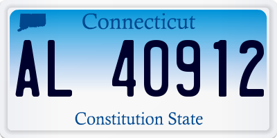 CT license plate AL40912