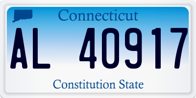 CT license plate AL40917