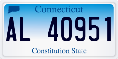 CT license plate AL40951