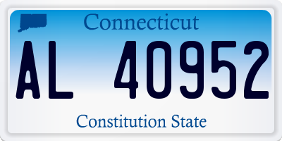 CT license plate AL40952