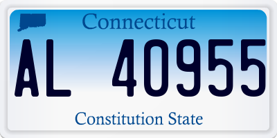 CT license plate AL40955