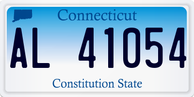 CT license plate AL41054