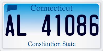 CT license plate AL41086