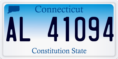 CT license plate AL41094