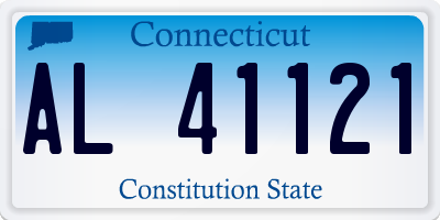 CT license plate AL41121
