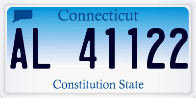 CT license plate AL41122