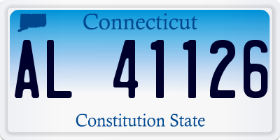 CT license plate AL41126