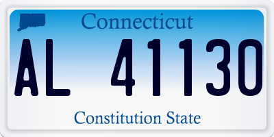 CT license plate AL41130