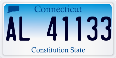CT license plate AL41133