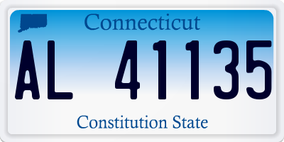 CT license plate AL41135