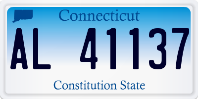 CT license plate AL41137