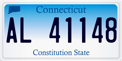 CT license plate AL41148