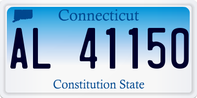 CT license plate AL41150