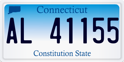 CT license plate AL41155