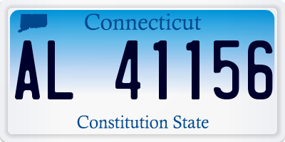 CT license plate AL41156