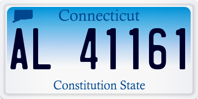 CT license plate AL41161