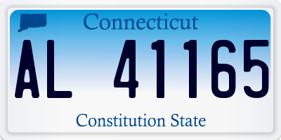 CT license plate AL41165